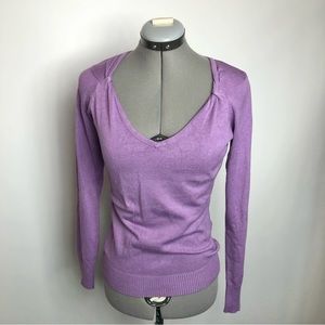 Ricki’s Women’s Wide Neck Long Sleeve Lightweight Knit Sweater